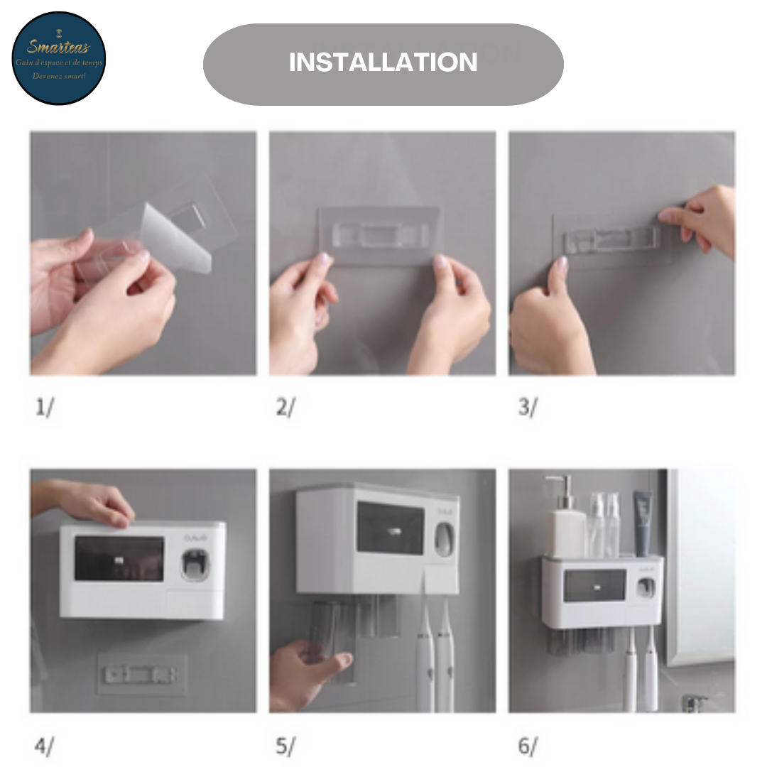 Distributeur de dentifrice mural